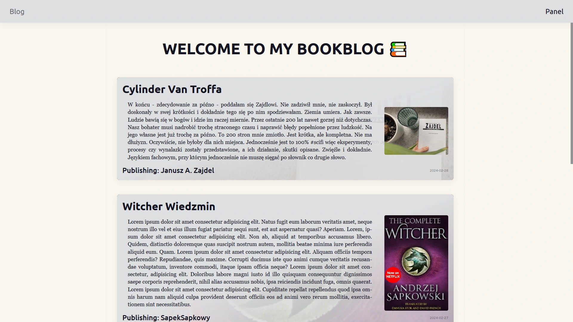Photo of website content