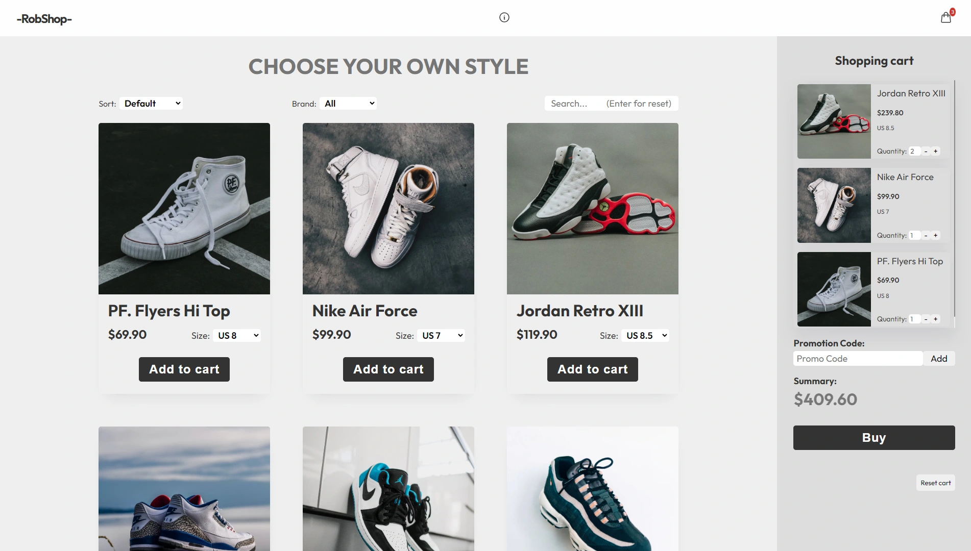 Photo of website content